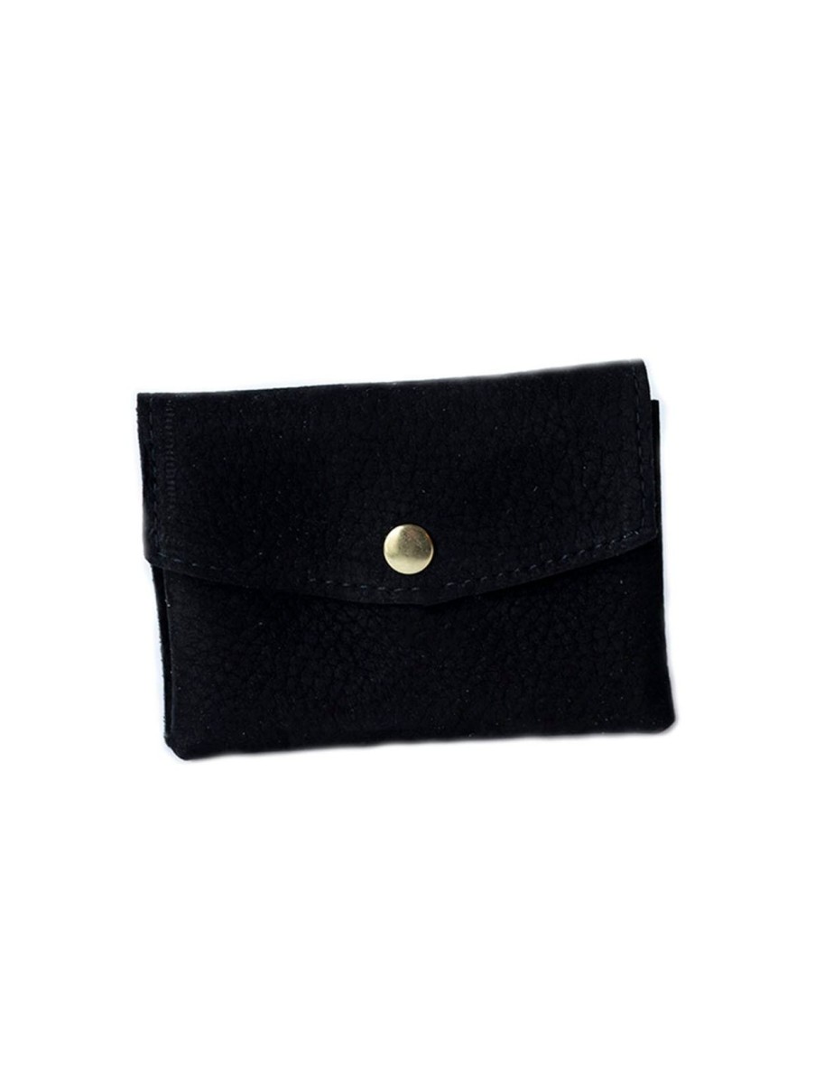 Asusteet Gauhar Helsinki Nahkavyot & Ja Asusteet | Suede Wallet Black