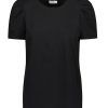 Vaatteet Gauhar Helsinki Ylaosat | T-Shirt Puff Shoulder Black