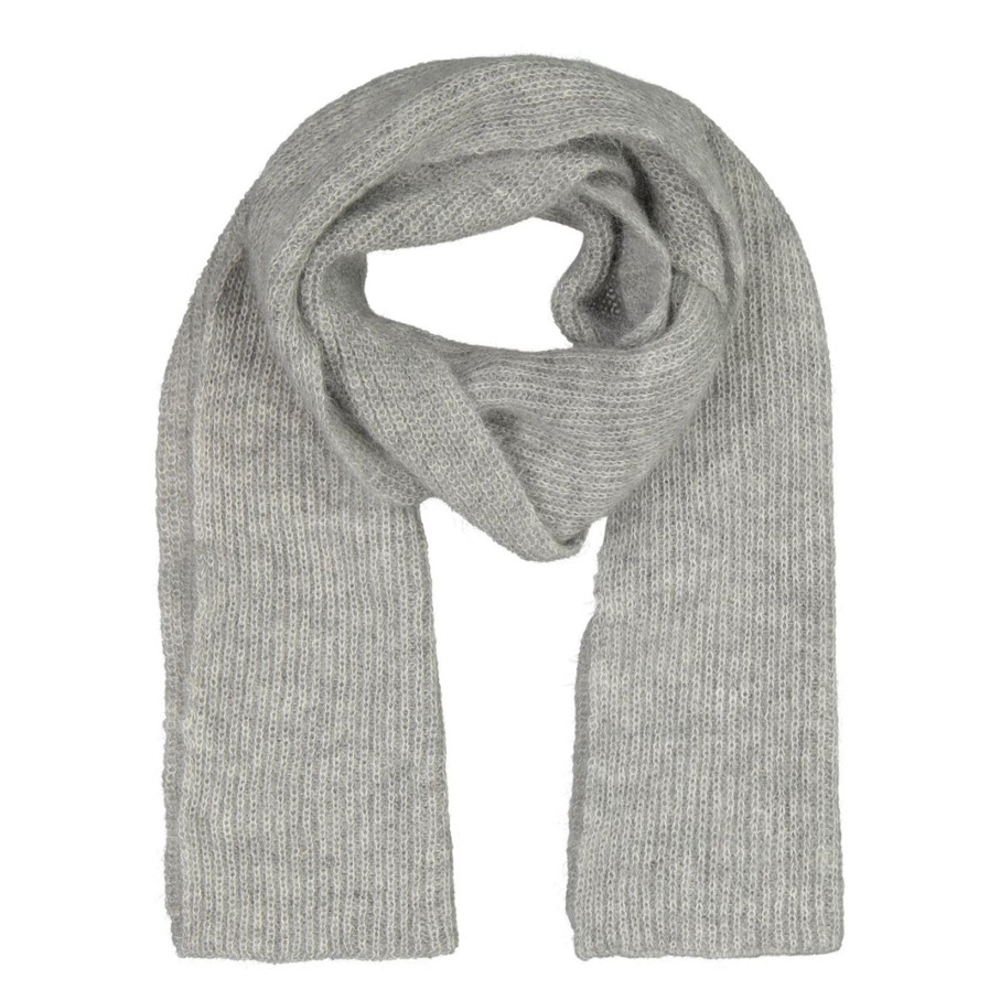 Asusteet Gauhar Helsinki Beanies & Scarves | Mohair Scarf Feather Grey